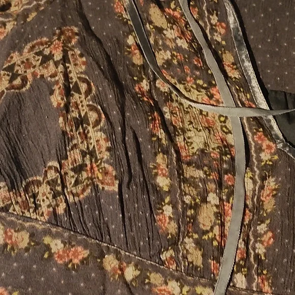 Free People Dark Floral Top - Picture 5 of 7